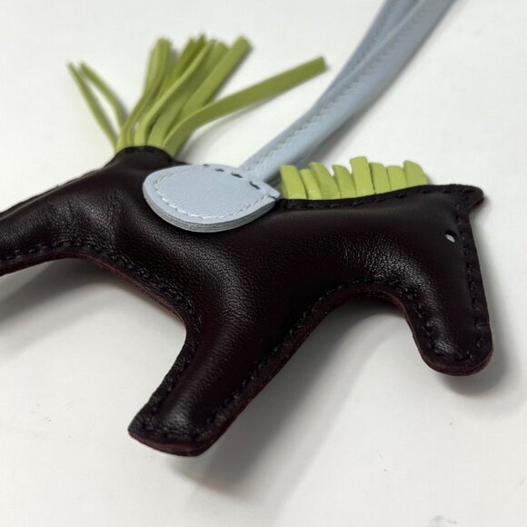 HERMES BNIB Milo Lambskin Rodeo PM Bag Charm - Picture 7 of 11